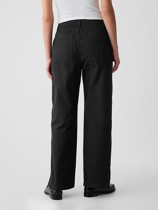 Mid Rise Loose Khakis Product Image