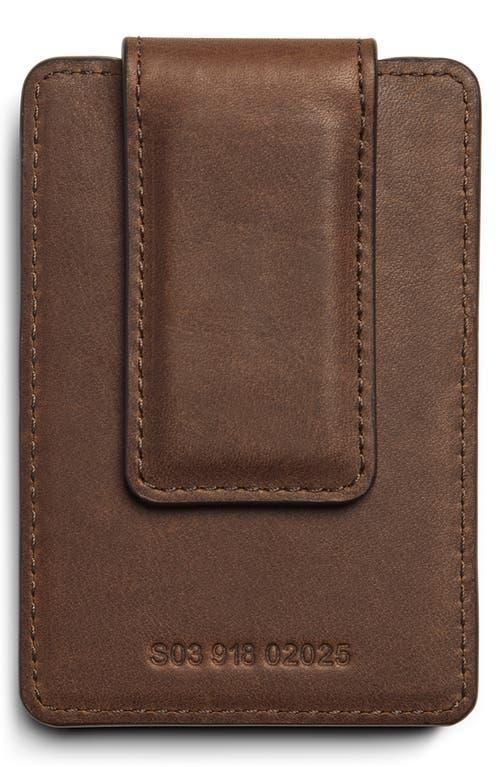 Mens Navigator Leather Magnetic Money Clip Wallet Product Image