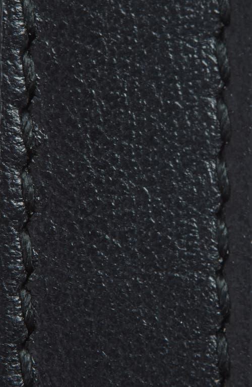 CHLOÉ Iconic Leather Belt Gold-tone Hardware In Black Product Image