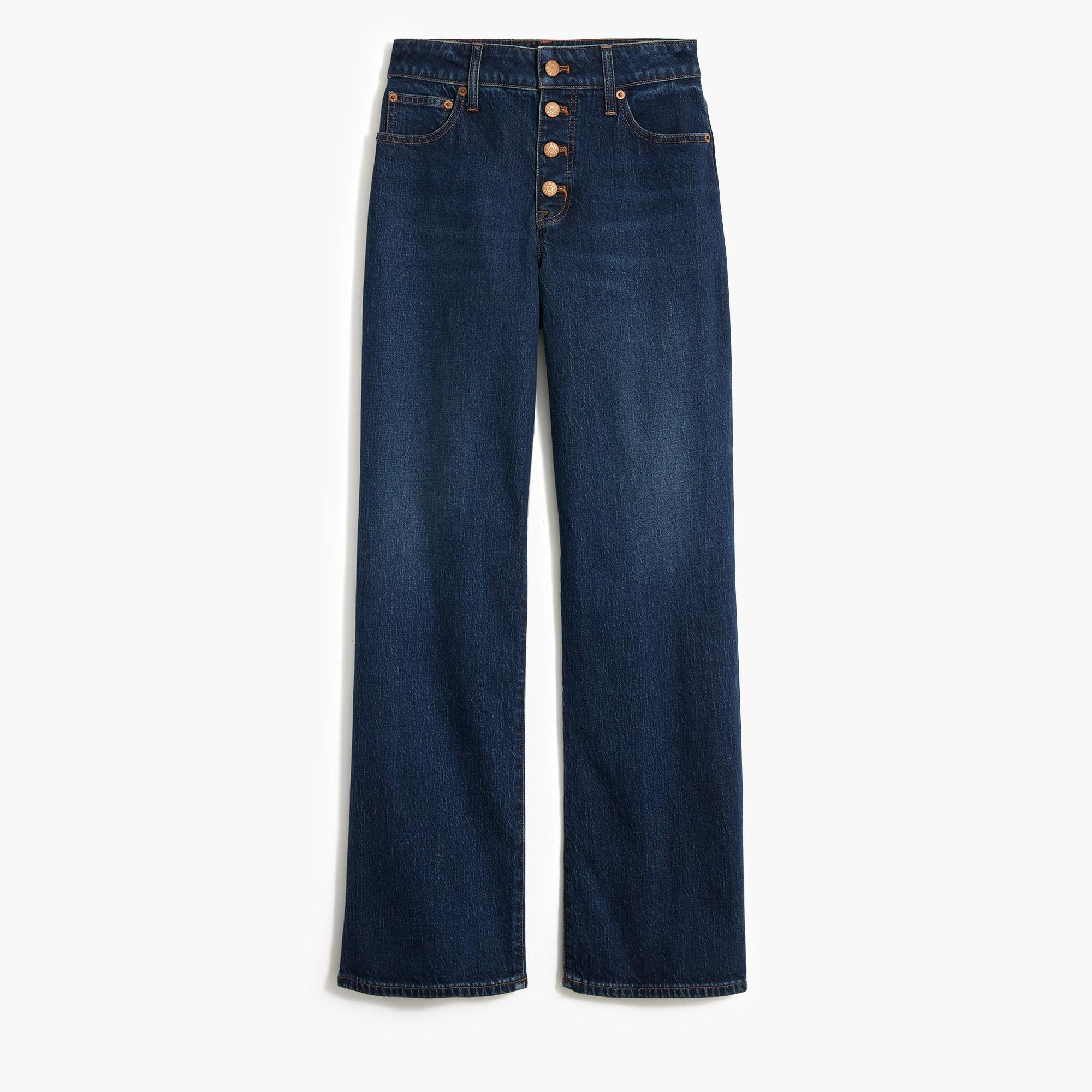 Curvy full-length wide-leg jean in all-day stretch Product Image