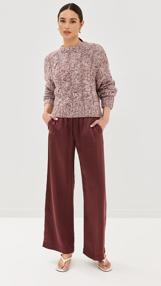 Sablyn Tristan M Marled Cashmere Crew Neck Pullover | Shopbop Product Image