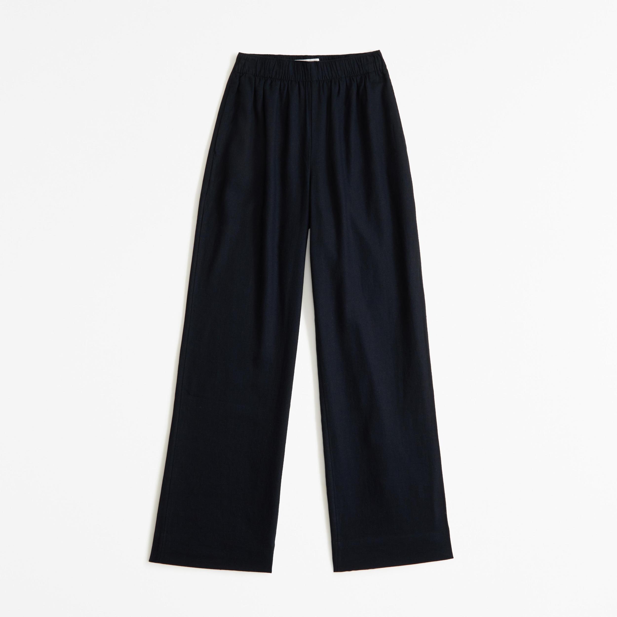 Linen-Blend Pull-On Pant Product Image