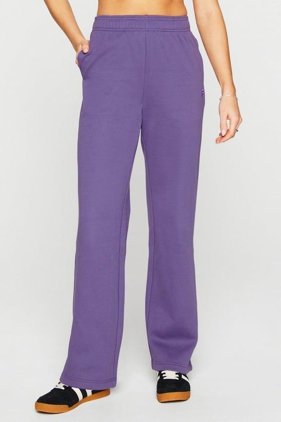Cozy Fleece Wide Leg Sweatpant Product Image