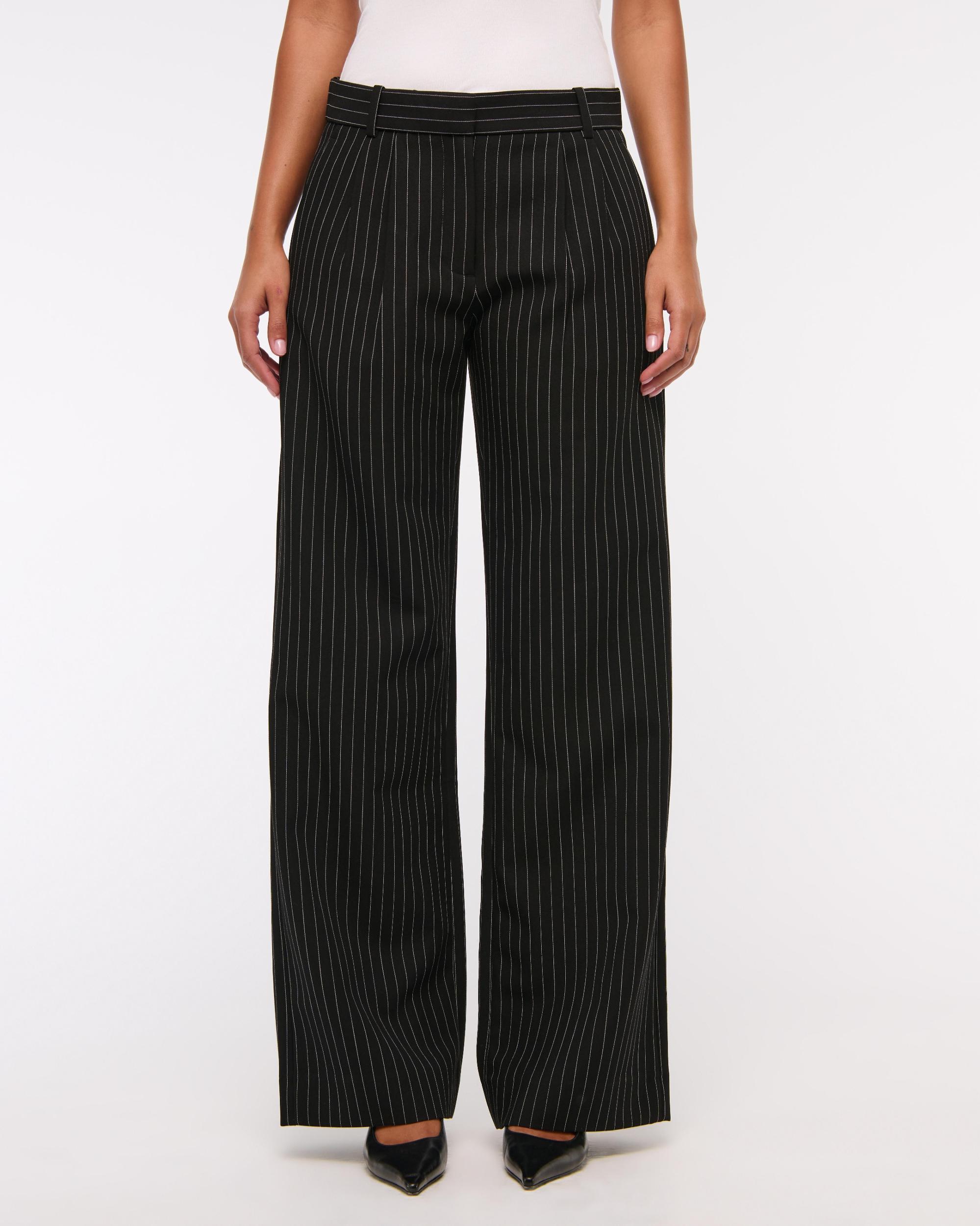 A&F Sloane Low Rise Tailored Wide Leg Pant Product Image