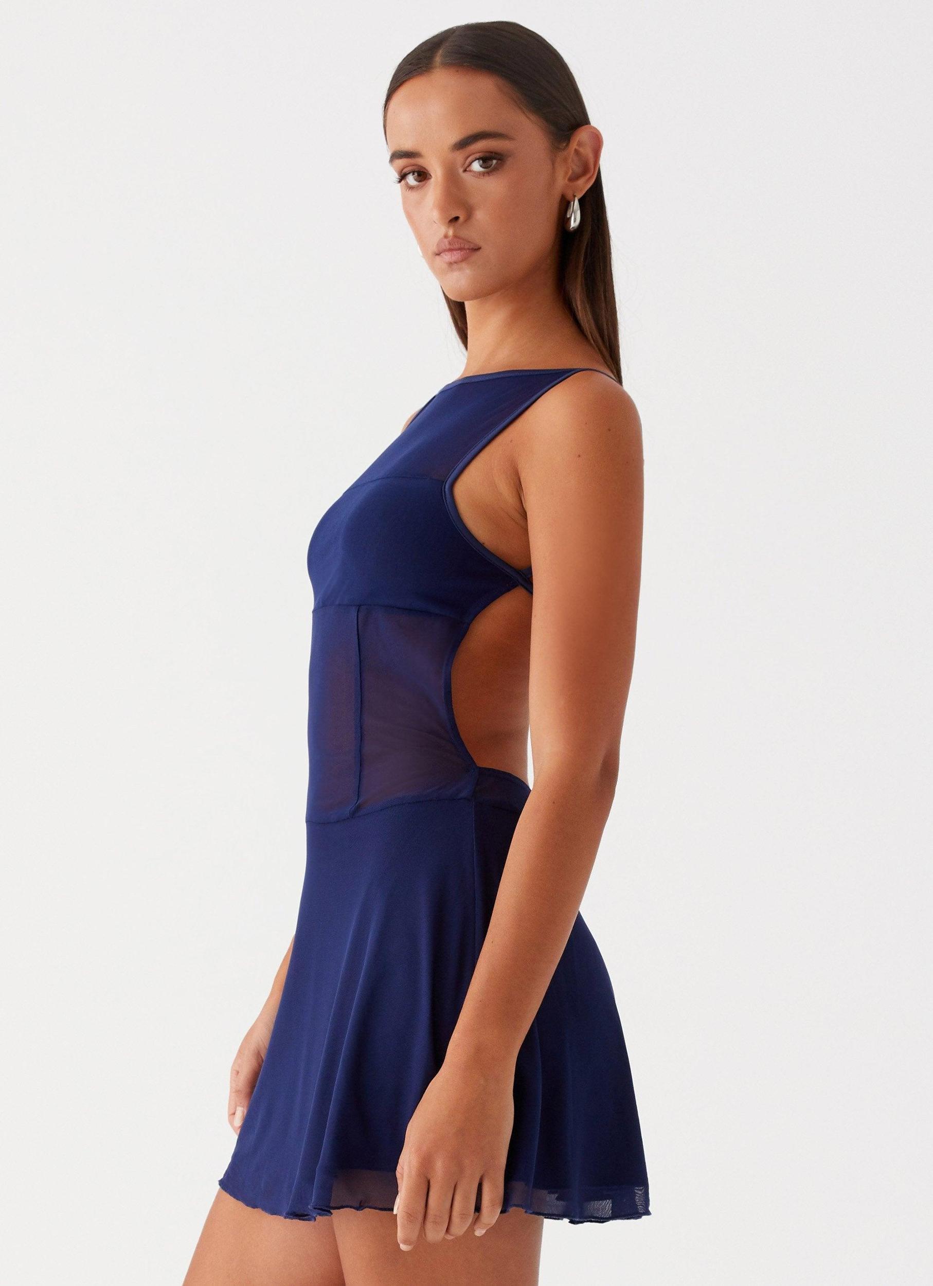 Roxanne Mini Dress - Navy Product Image