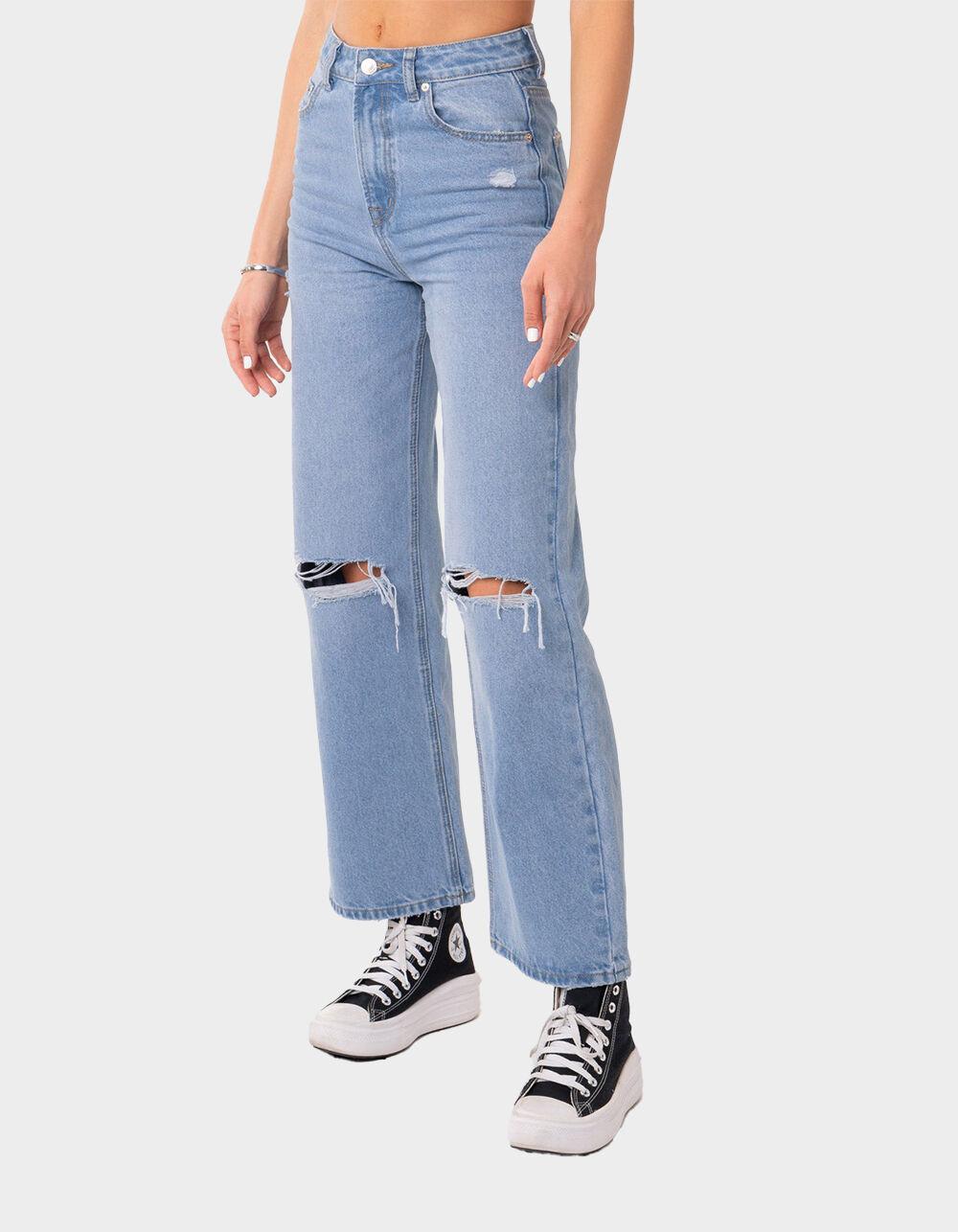 EDIKTED Lori High Rise Wide Leg Jeans Product Image