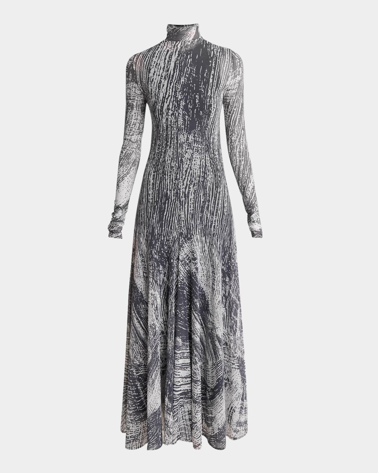 Gemma Printed Tulle Jersey Dress  Product Image