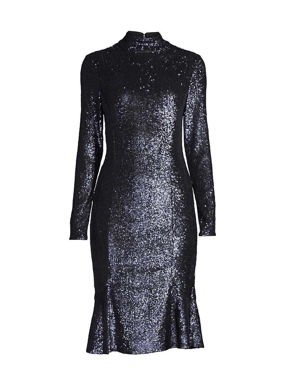 Womens Social Ruffle Hem Cocktail Dress Product Image