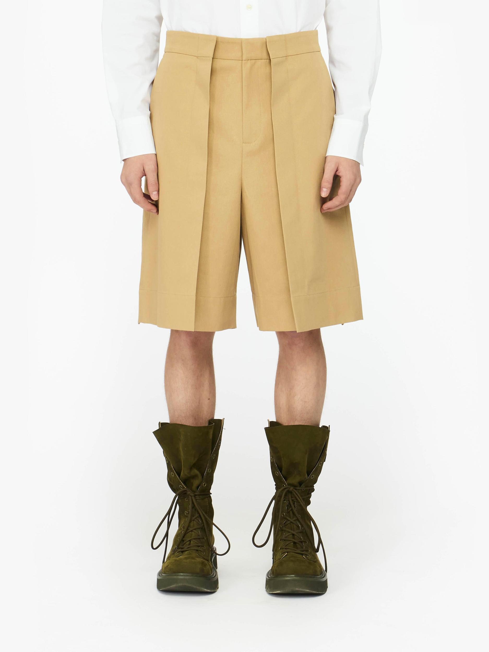 FOLDED FRONT PLEAT SHORTS Product Image