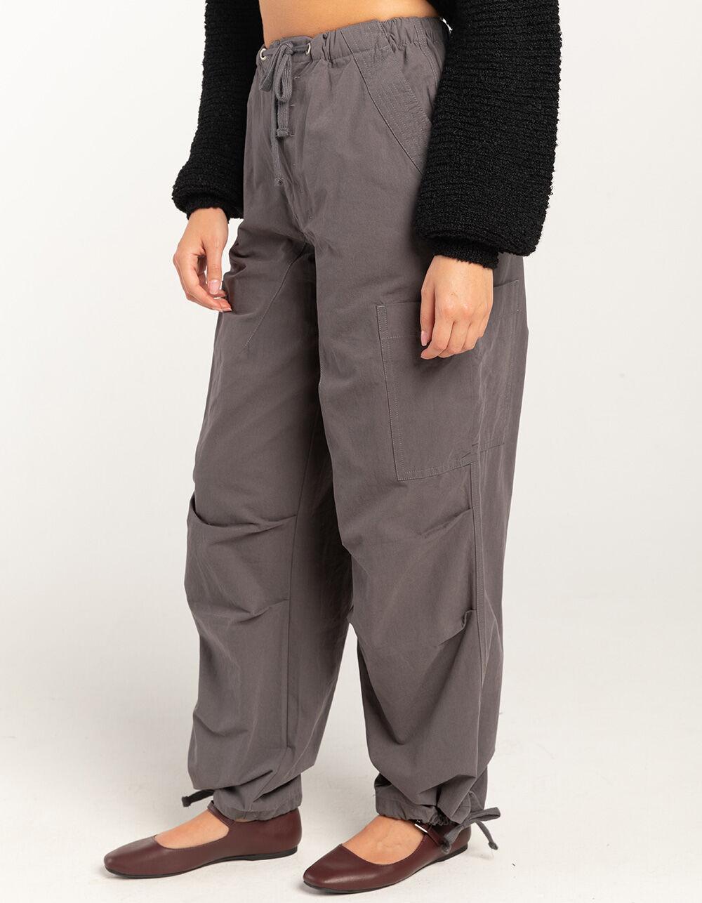 RSQ Womens Low Rise Parachute Cargo Pants - SAGE Product Image