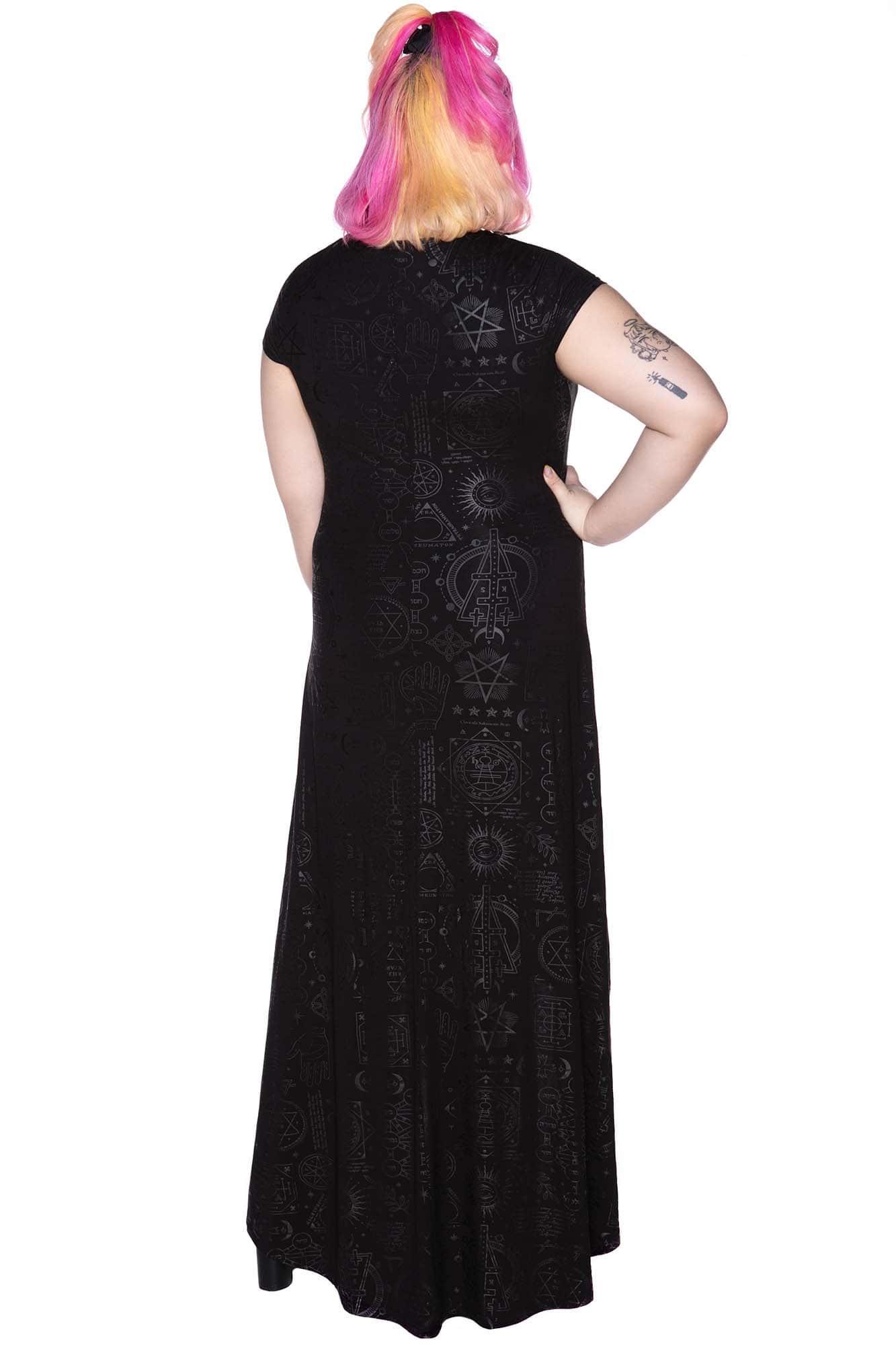 Deadly Dana Maxi Dress / Black / 95% Rayon, 5% Elastane Product Image