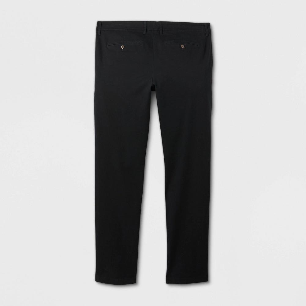 Men's Big & Tall Skinny Fit Chino Pants - Goodfellow & Co™ Black 38x36 Product Image