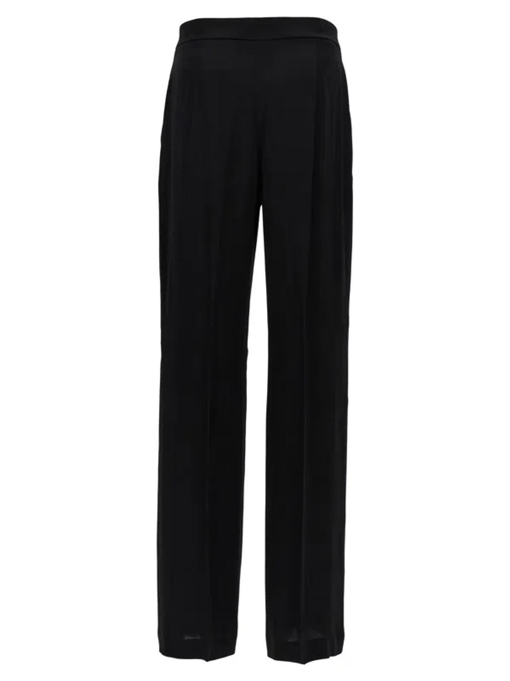 ALBERTA FERRETTI Satin Pants In Black Product Image