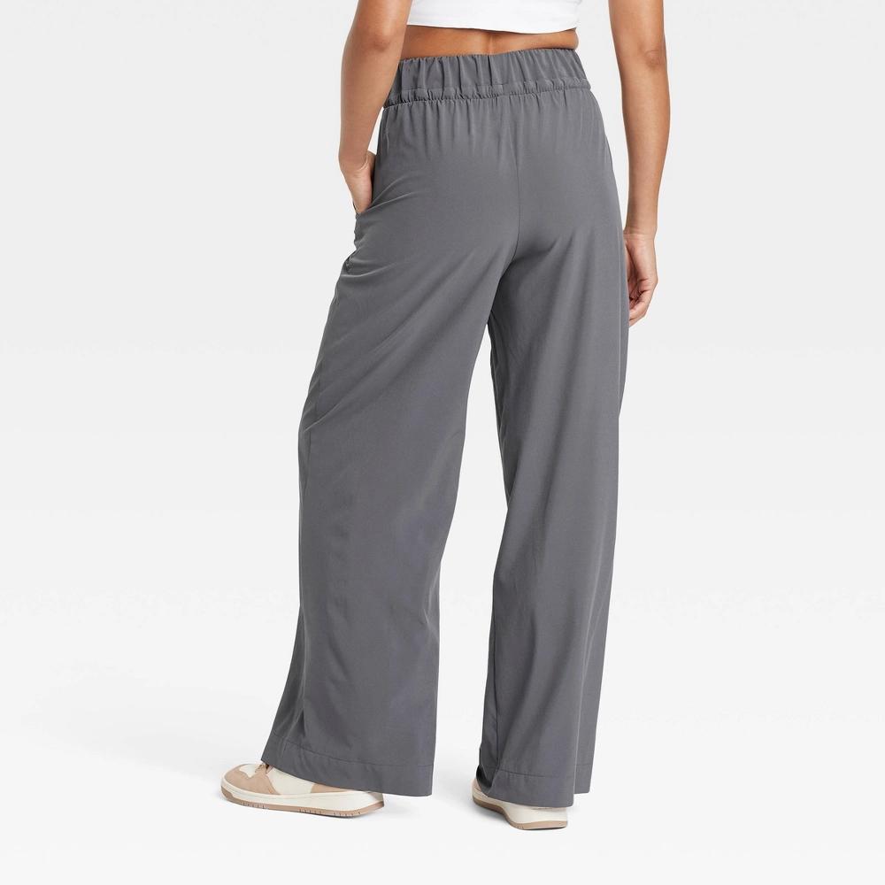Women's Active Light High-Rise Wide Leg Pants - All In Motion™ Dark Gray XL Product Image