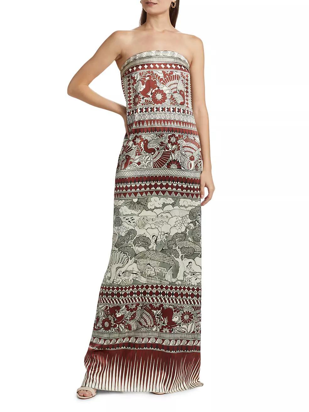 Rodrigo Silk Strapless Dress Product Image