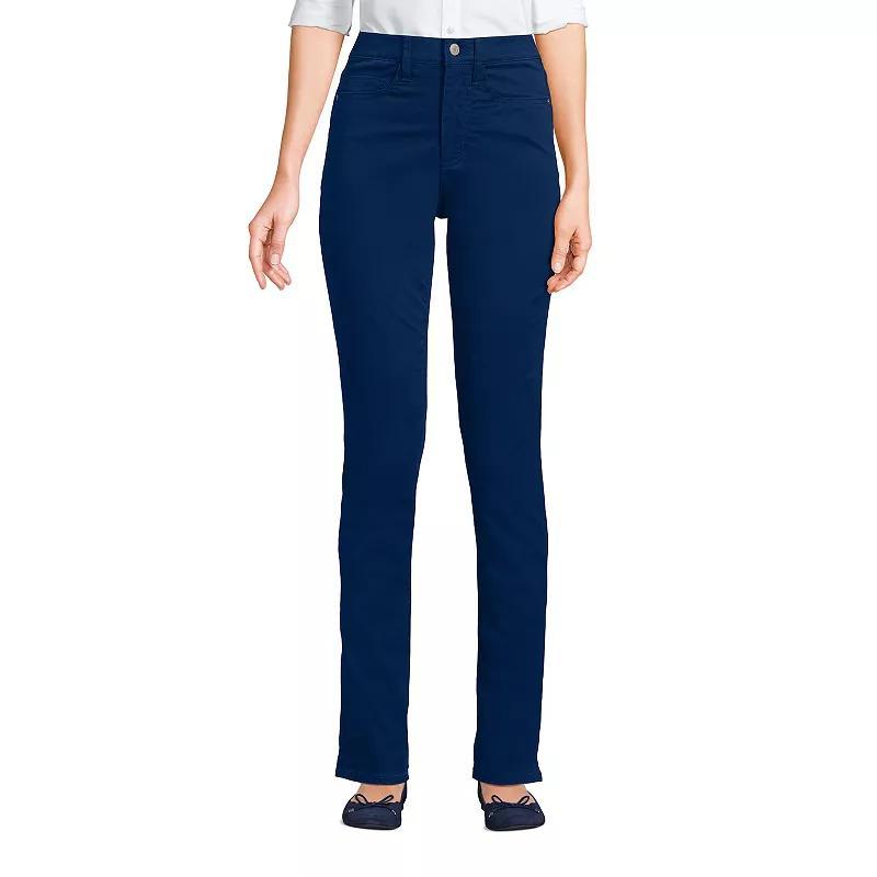 Women's Lands' End High Rise Chino Slim Leg Pants, Size: 12, Wood Lily Product Image