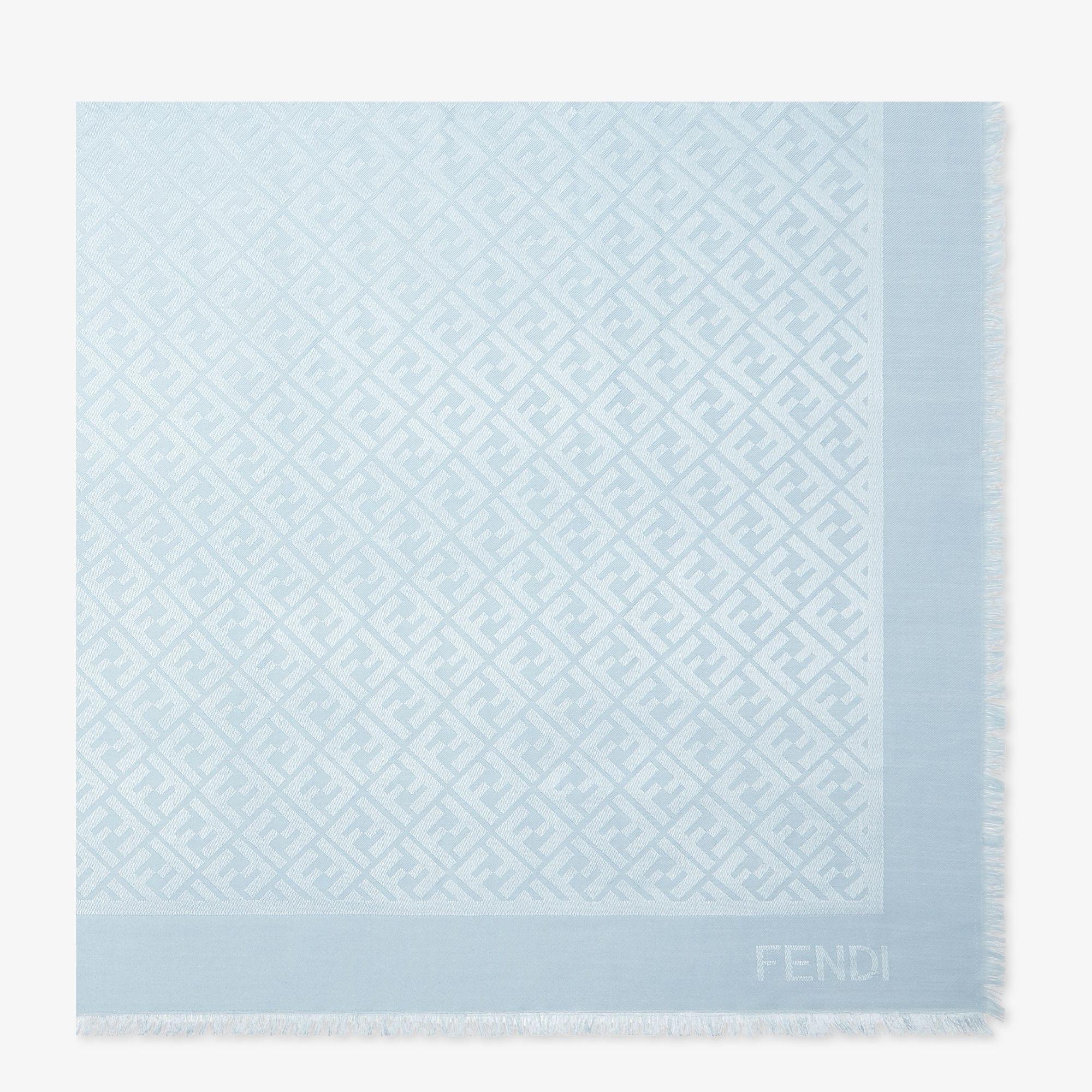 FF ShawlLight blue silk and wool shawl Product Image