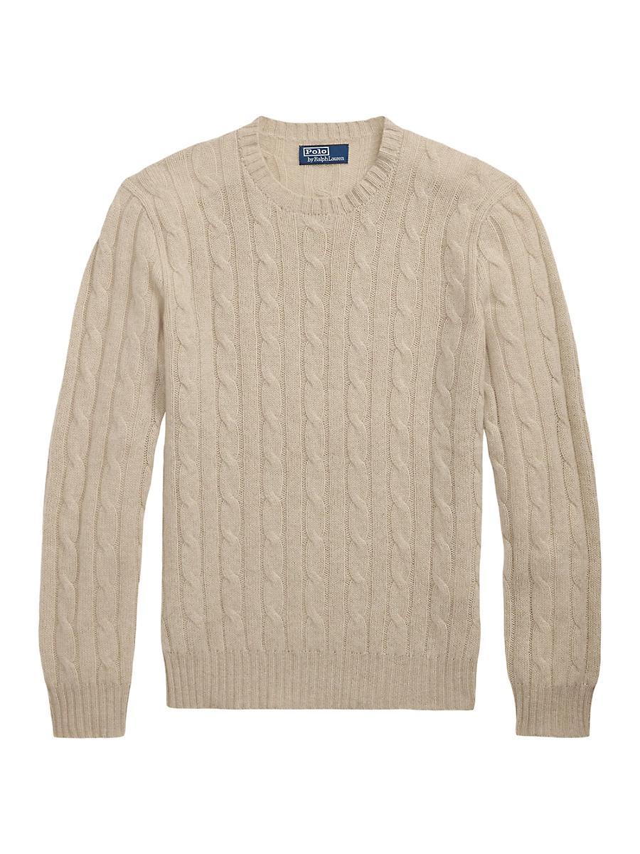 Polo Ralph Lauren Cashmere Cable Knit Crewneck Sweater Product Image