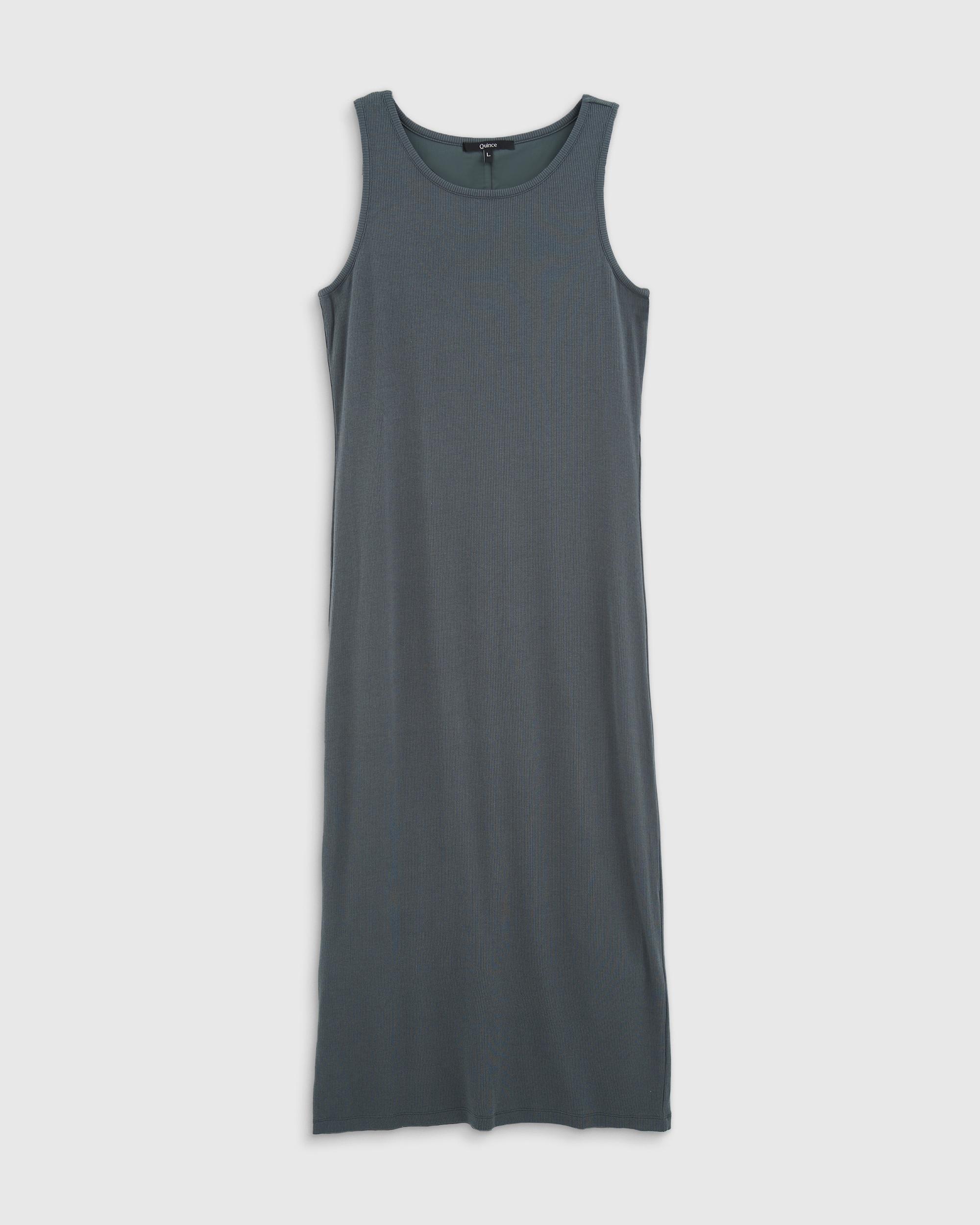 Quince | Women's Rib Knit Dress Size XS, Tencel Product Image