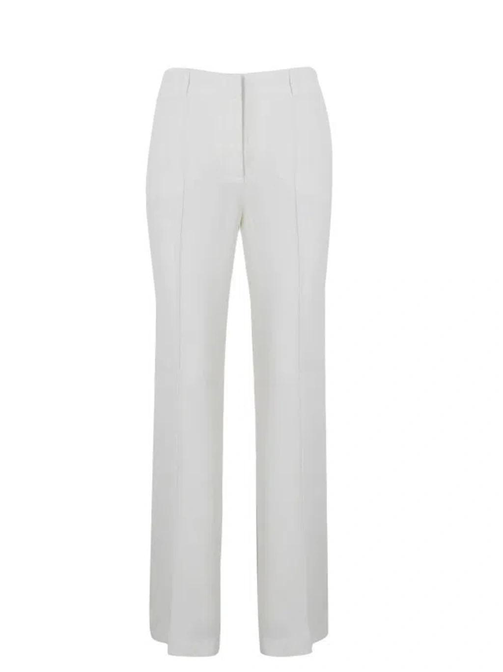 ALBERTA FERRETTI High Waist Tailored Pants In White Product Image