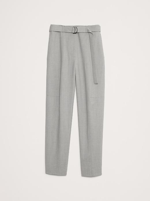 High-Rise Barrel Italian Wool Pant Product Image