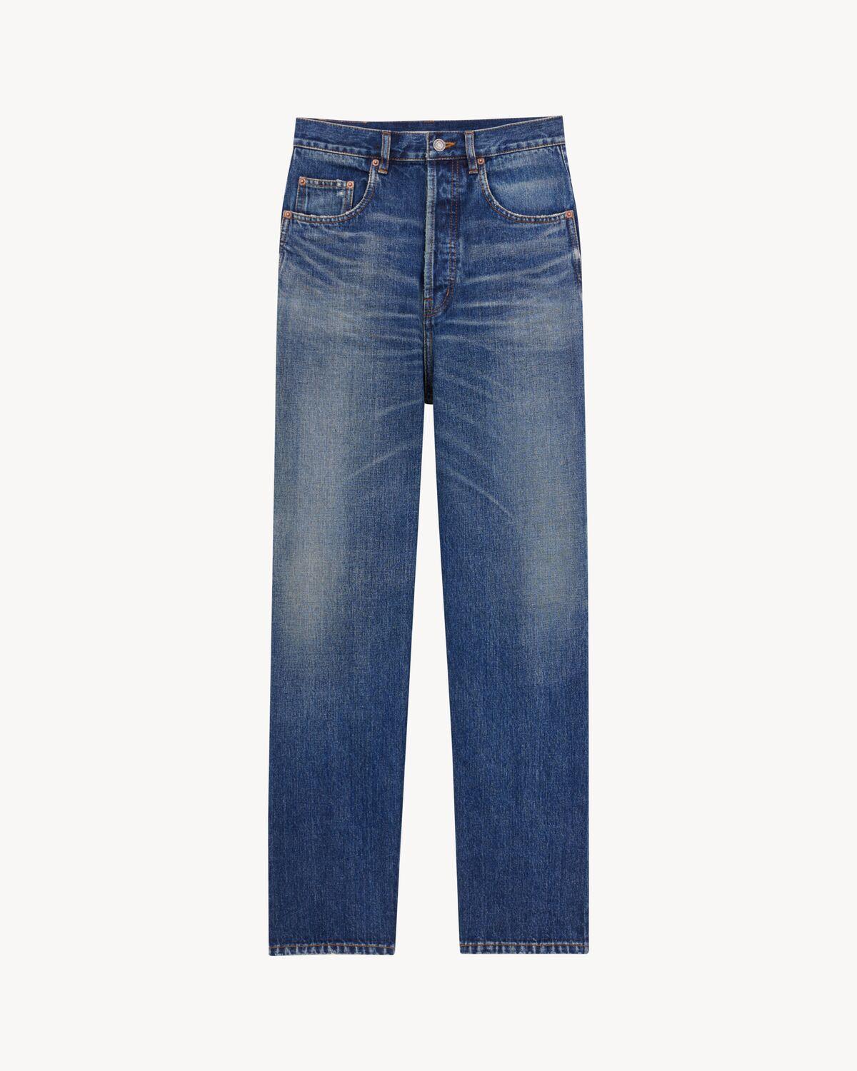 high-rise jeans in heritage vintage blue denim Product Image
