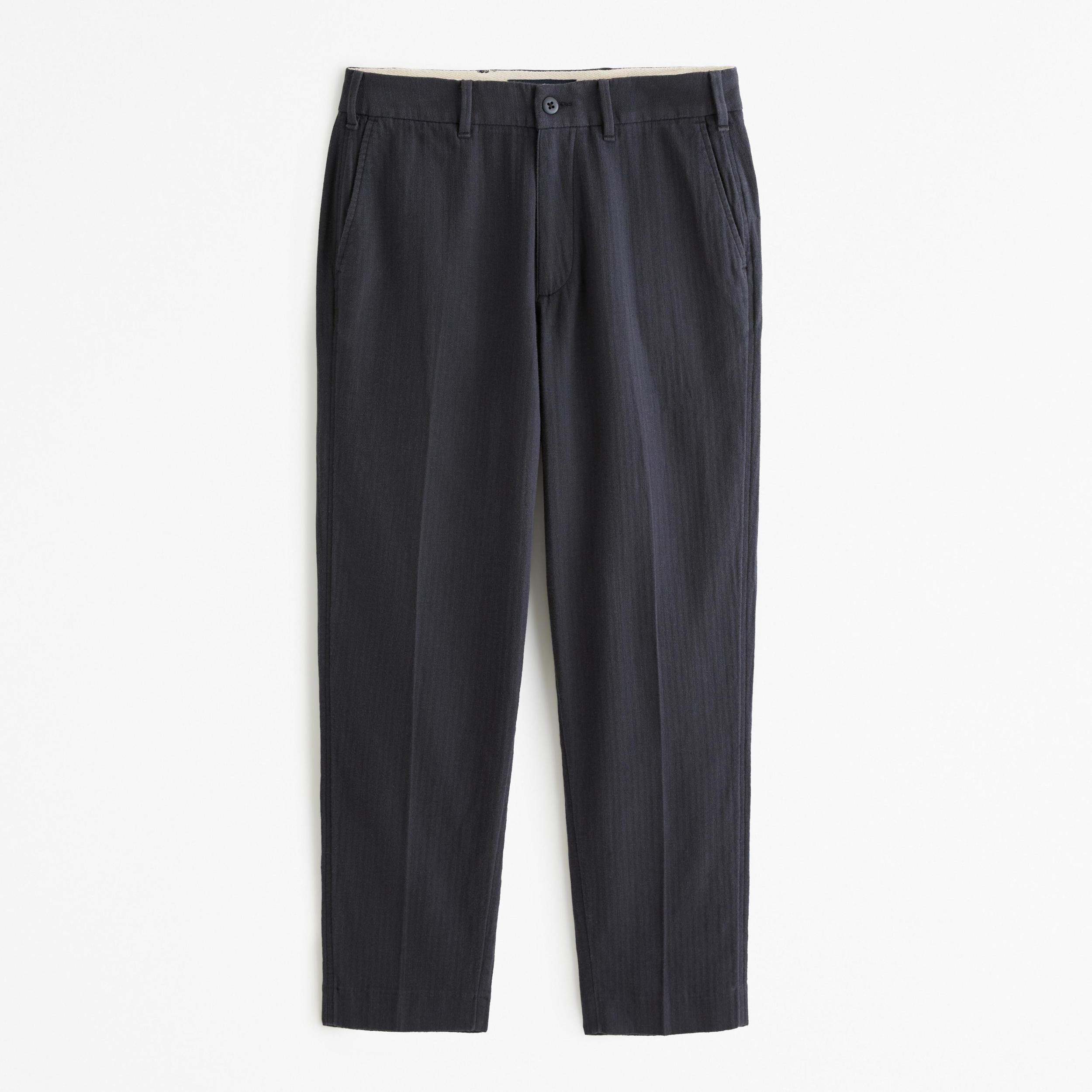 Loose Linen-Blend Permacrease Trouser Product Image