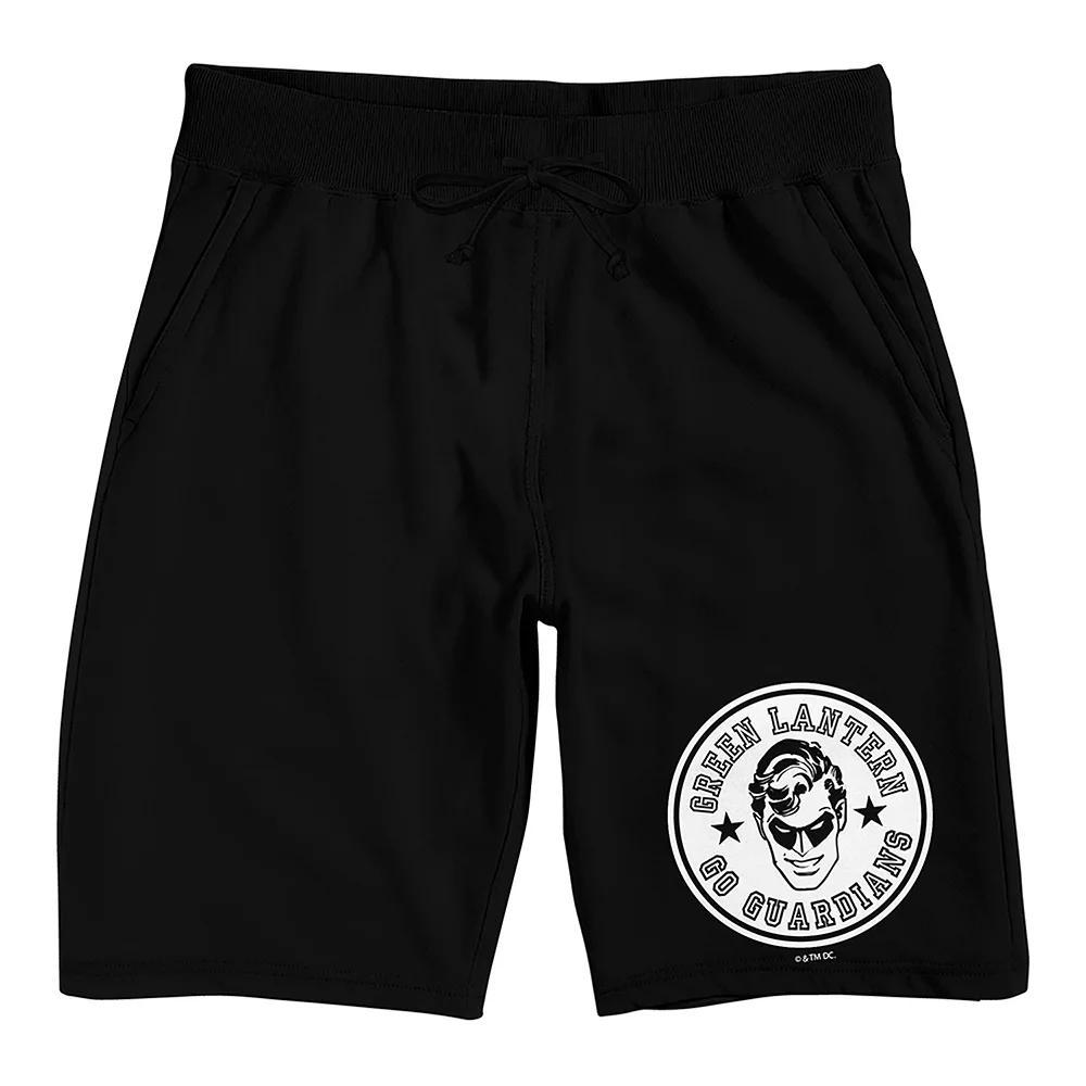 Men's Green Lantern Go Pajama Shorts, Size: Small, Black Product Image