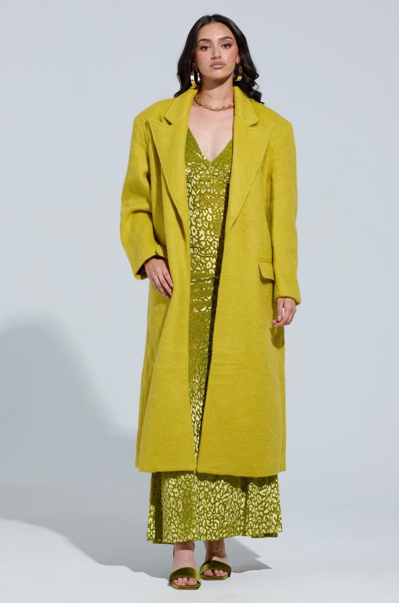 PHOEBE OVERSIZED TRENCH IN GREEN Product Image