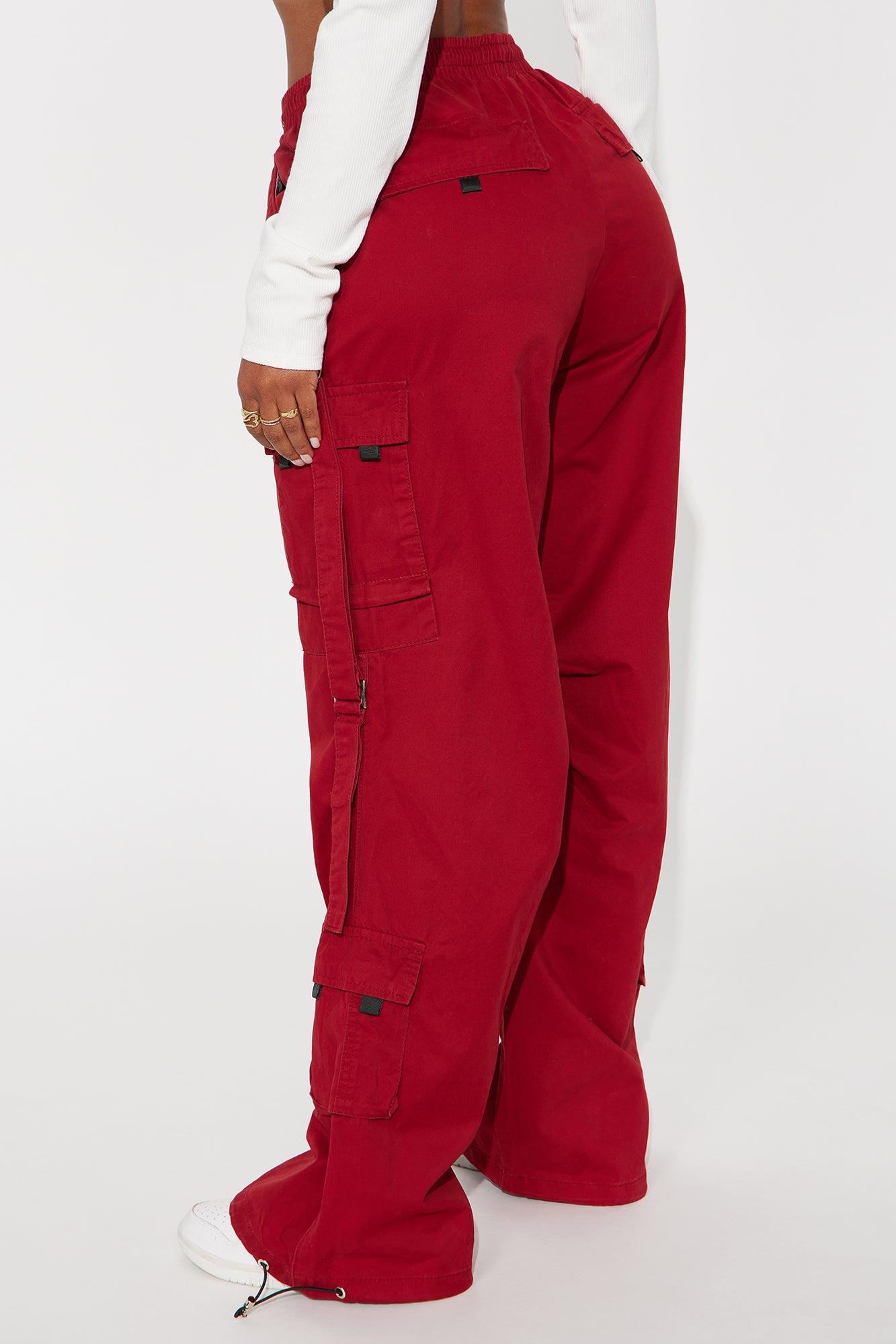Don't Mess Around Cargo Pant - Red Product Image