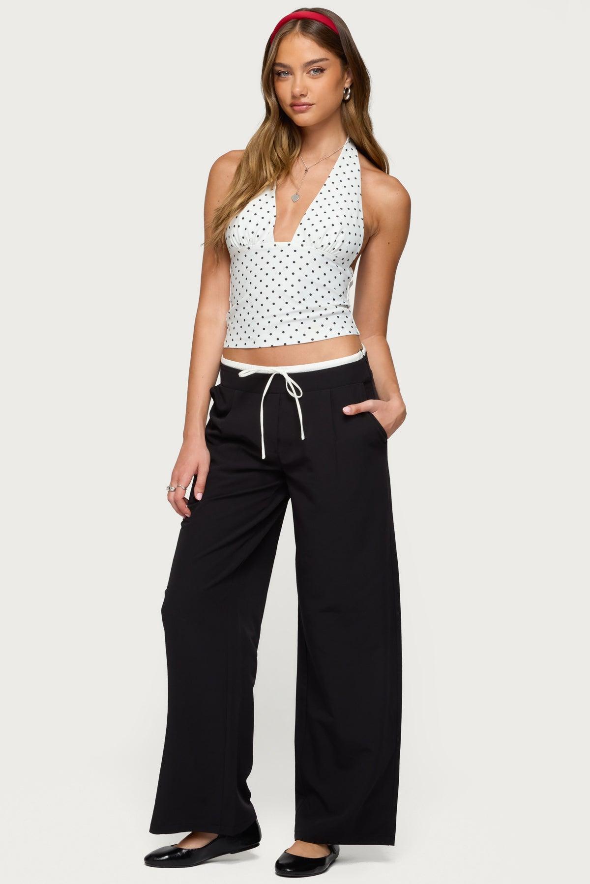 Peekaboo Drawstring Pants Product Image