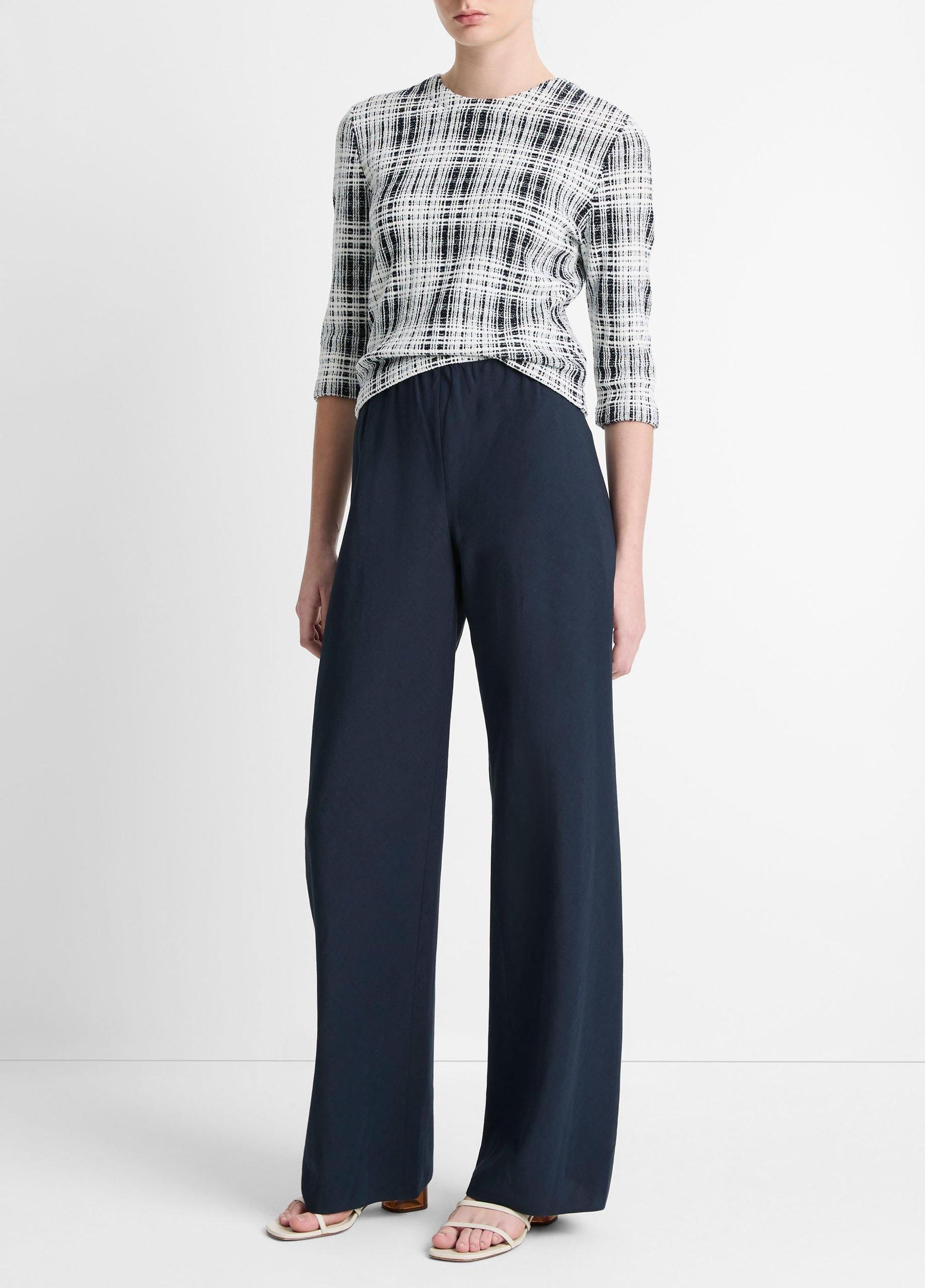 Womens Cotton-Blend Straight-Leg Pants Product Image