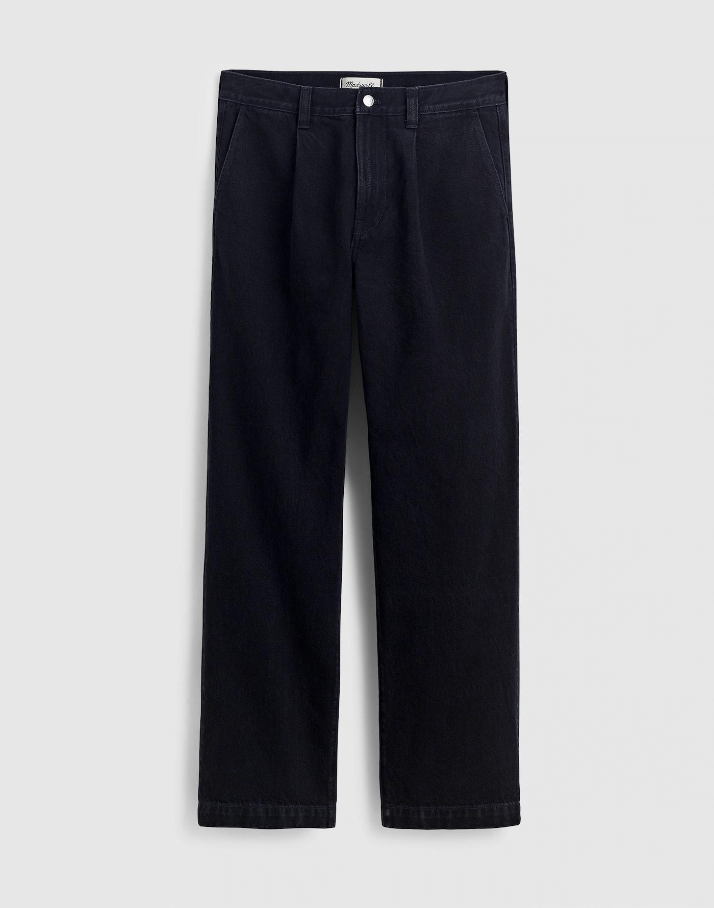Pleated Denim Pants Product Image