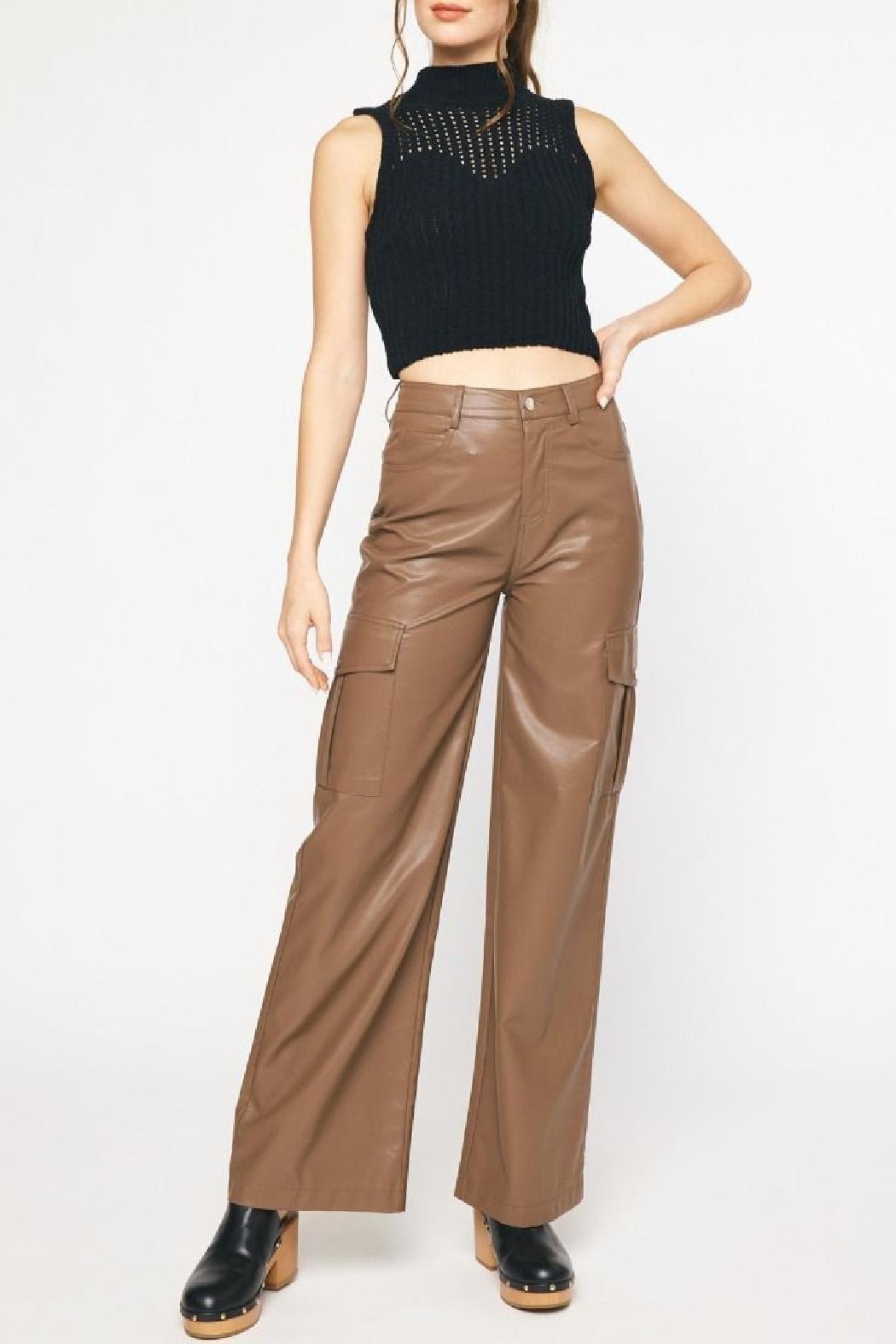 Cropped Mock Neck Top Product Image