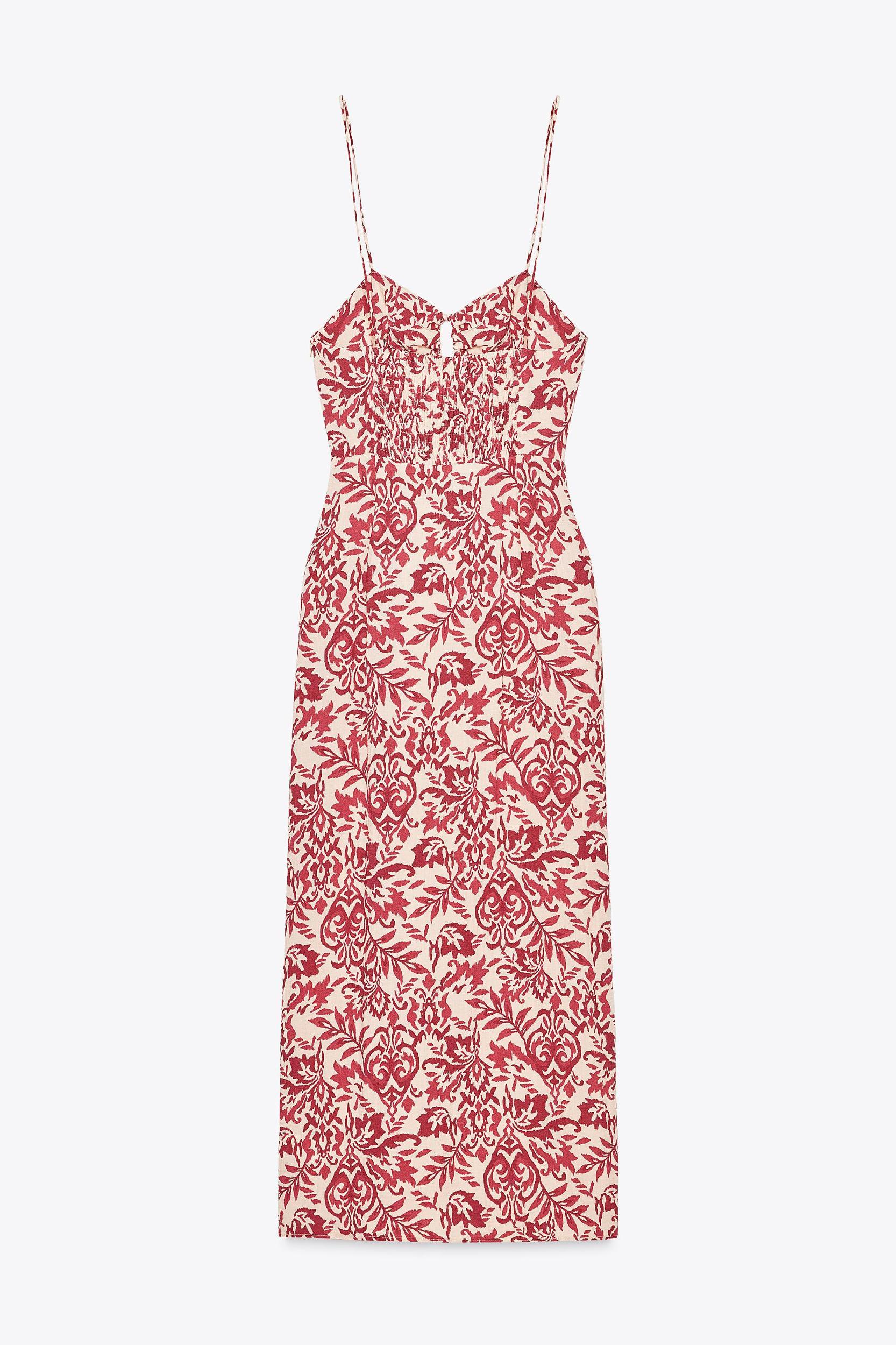 PRINTED RUSTIC MIDI DRESS Product Image