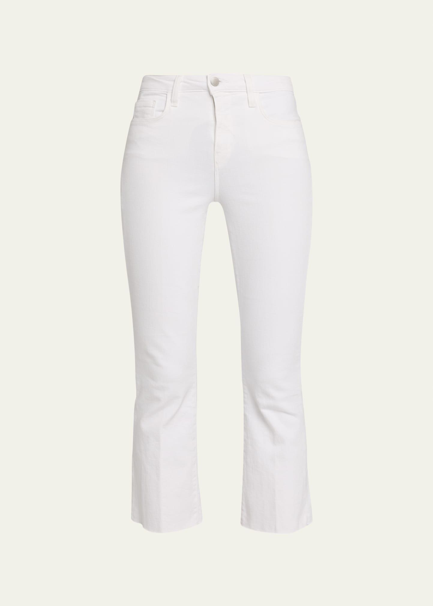 Kendra High-Rise Crop Flare Jeans Product Image