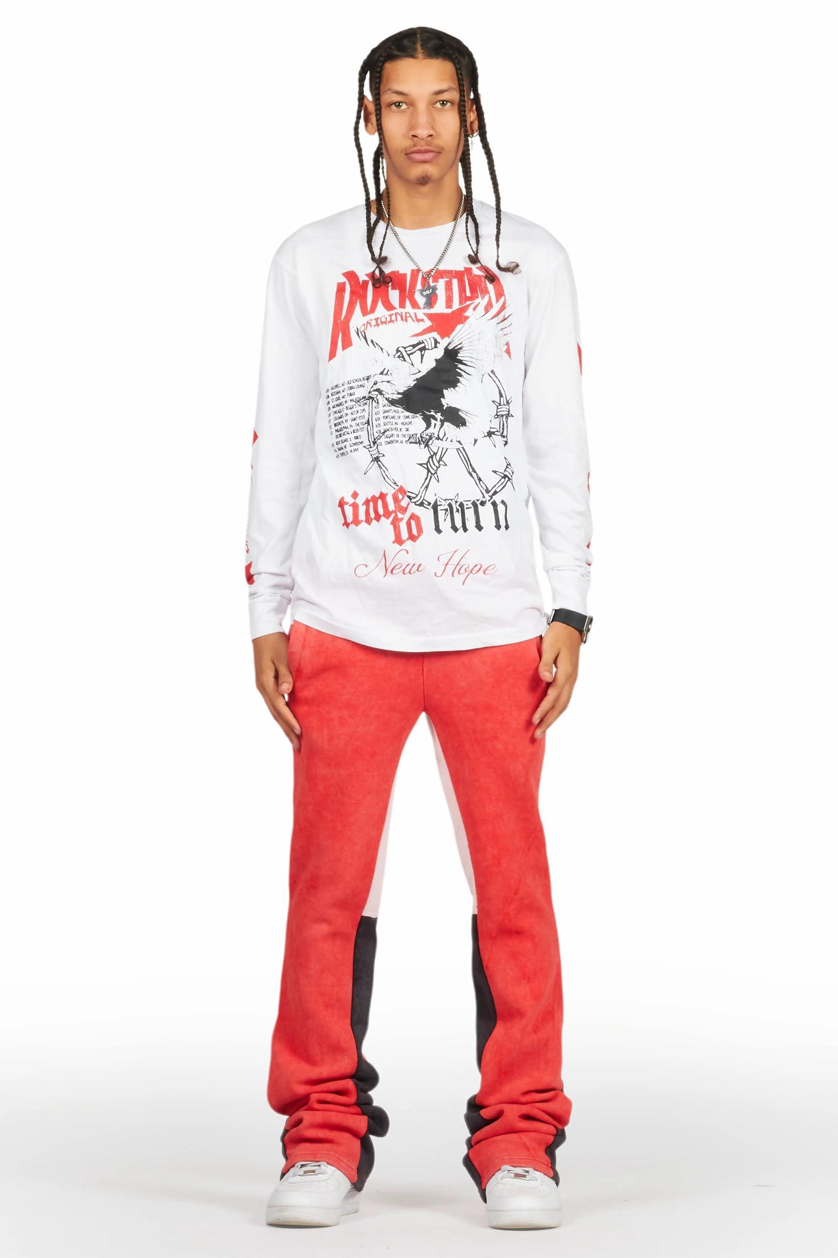 Burial Long Sleeve T-Shirt/Stacked Baggy Track Set Male Product Image