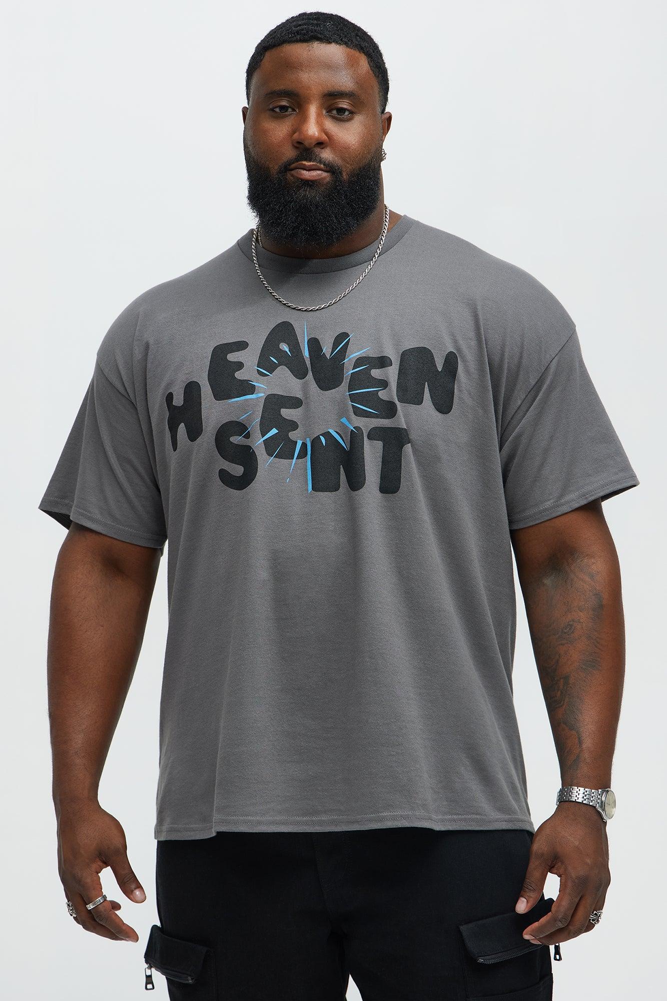 Heaven Sent Bright Short Sleeve Tee - Charcoal Product Image