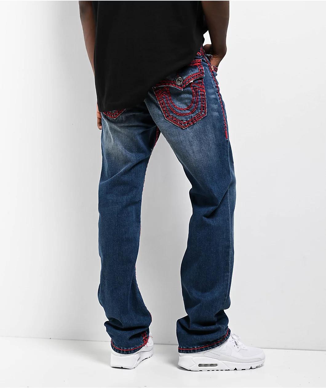 Freeworld Straight Dark Blue Denim Jeans Product Image