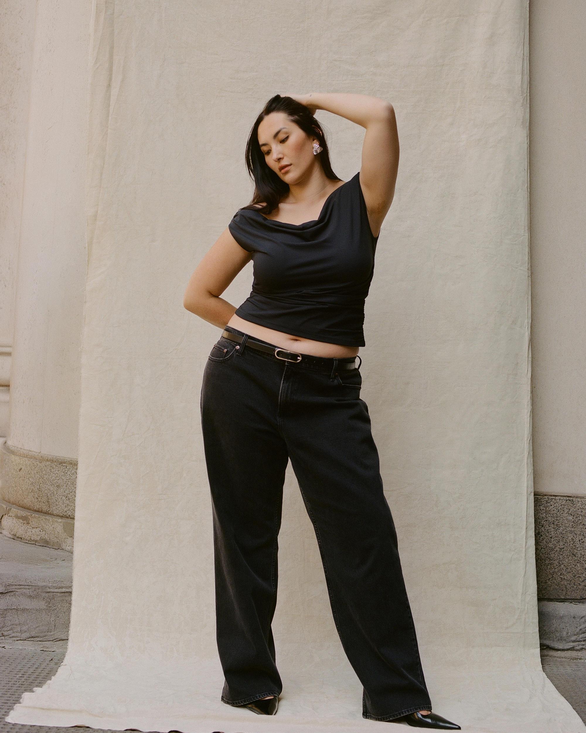 Curve Love Low Rise Ultra Loose Jean Product Image