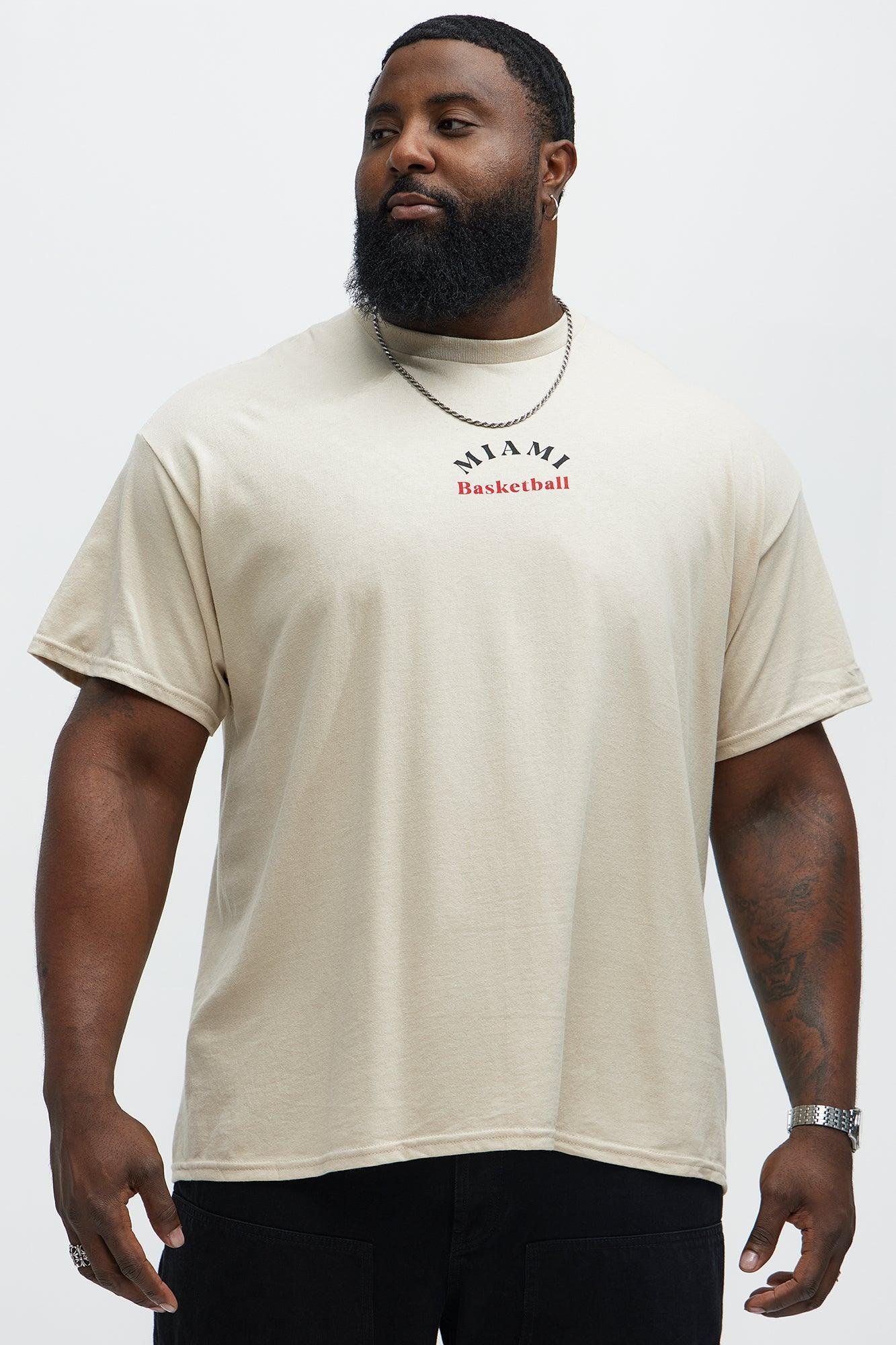 Miami Basketball Short Sleeve Tee - Sand Product Image