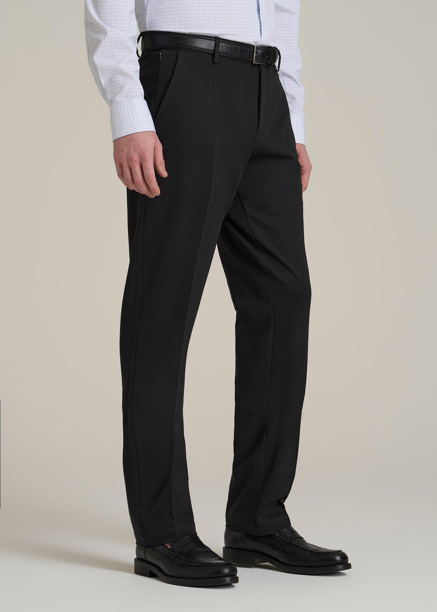 Flex Tech Suit Pants for Tall Men in Black Product Image