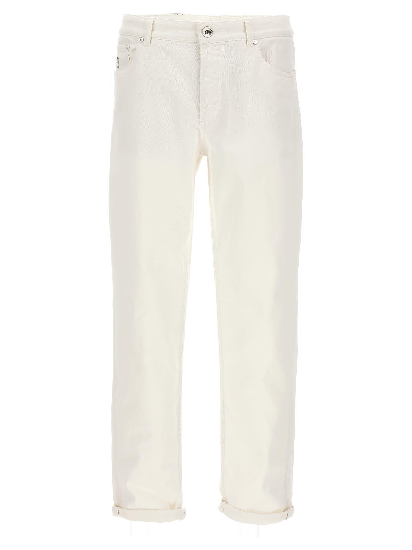 Traditional Fit Jeans White Product Image
