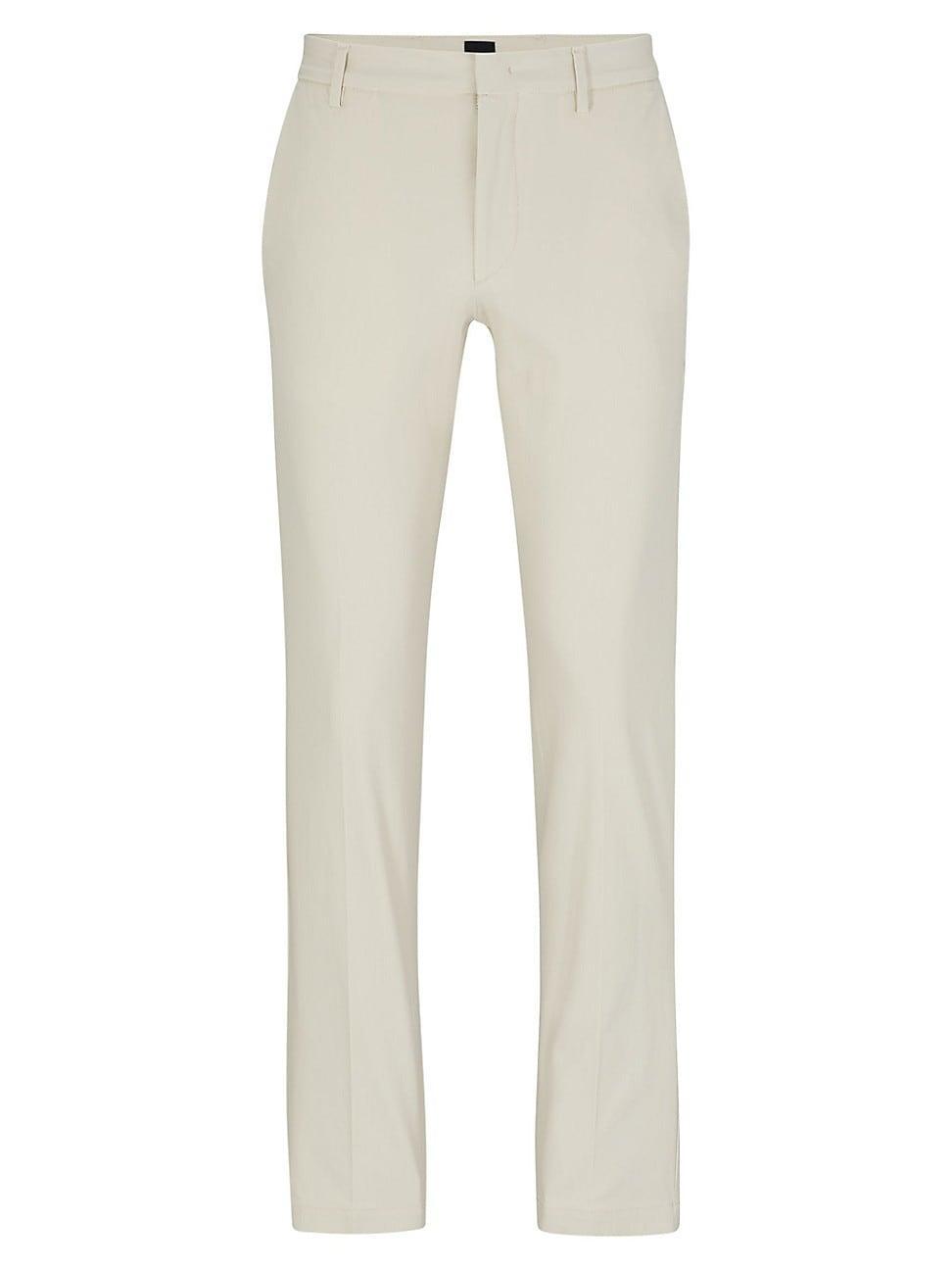 Mens Slim-Fit Trousers in Stretch Cotton Product Image