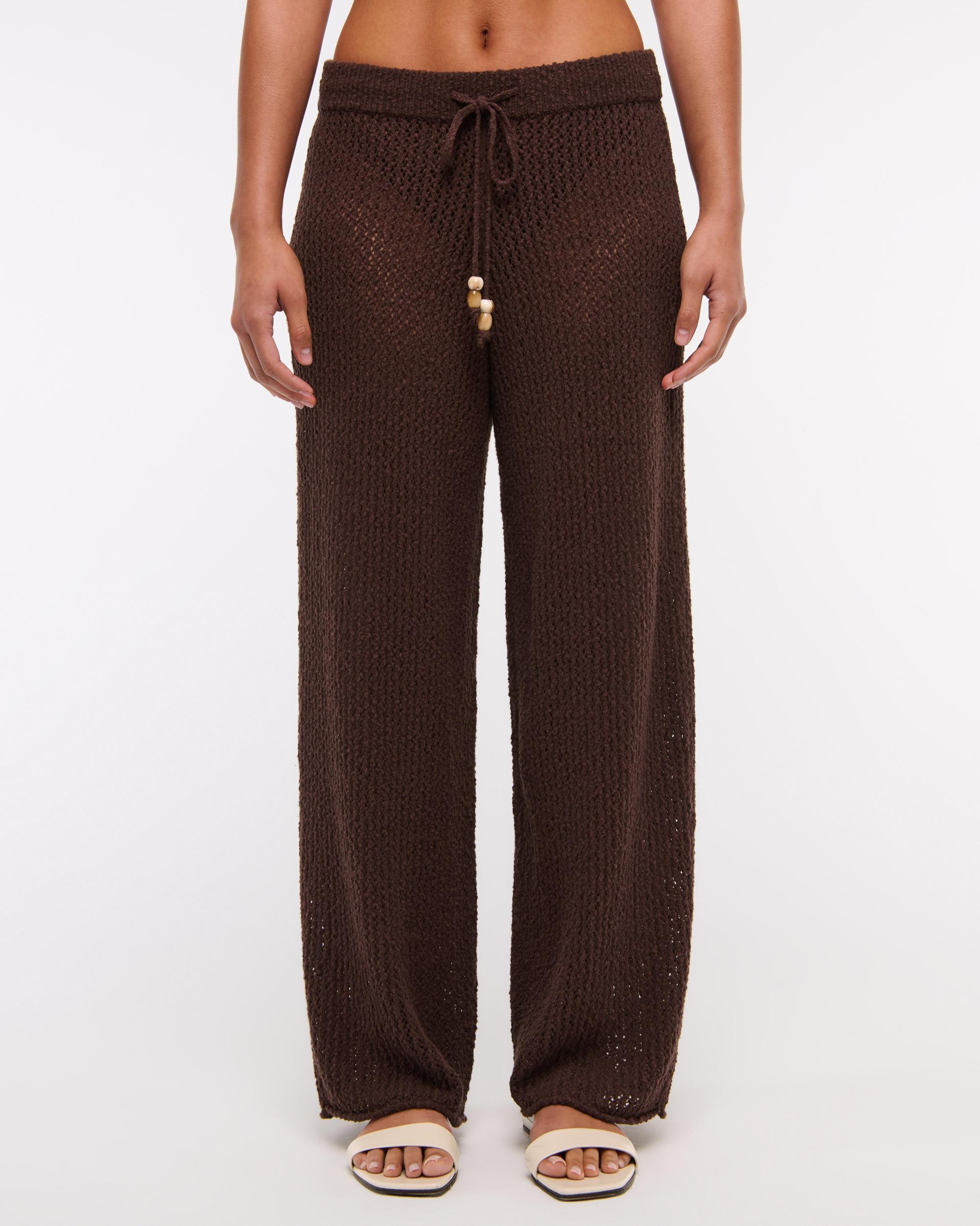 Mid Rise Crochet-Style Coverup Pant Product Image
