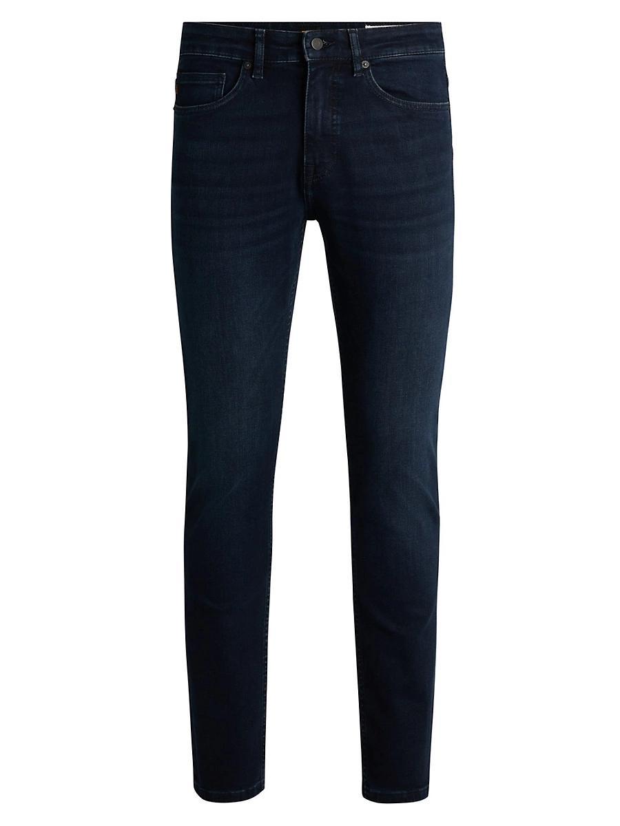 Mens Delaware Slim-Fit Jeans in Soft-Motion Denim Product Image