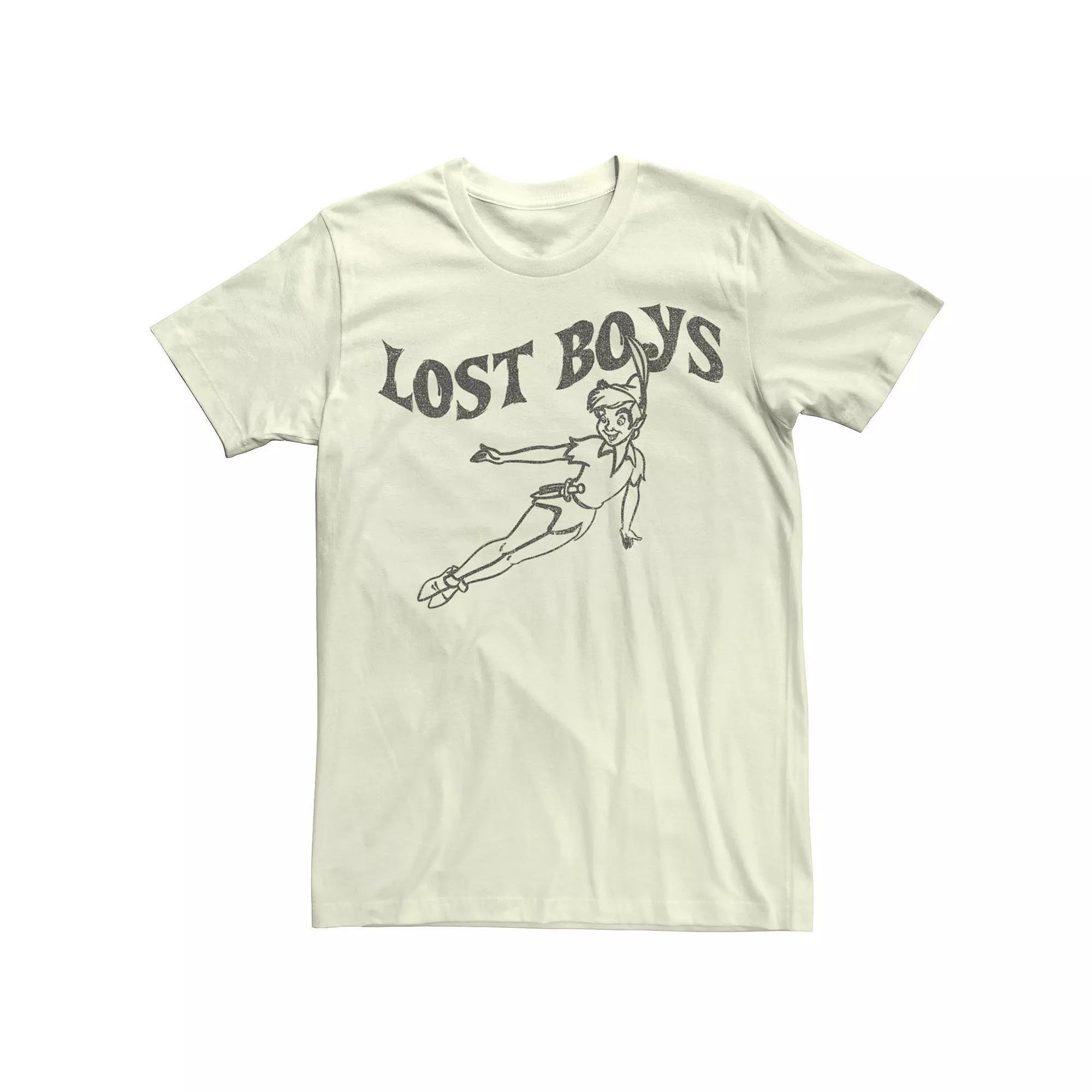 Disney's Peter Pan Leading The Lost Boys Men's Tee, Size: Medium, Natural Product Image