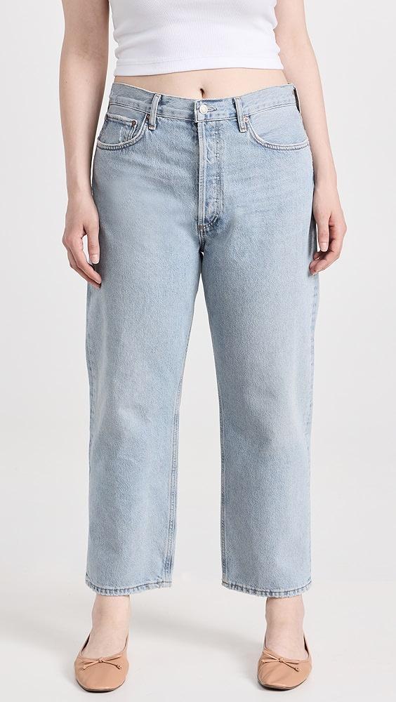 AGOLDE 90s Crop Mid Rise Straight Jeans | Shopbop Product Image