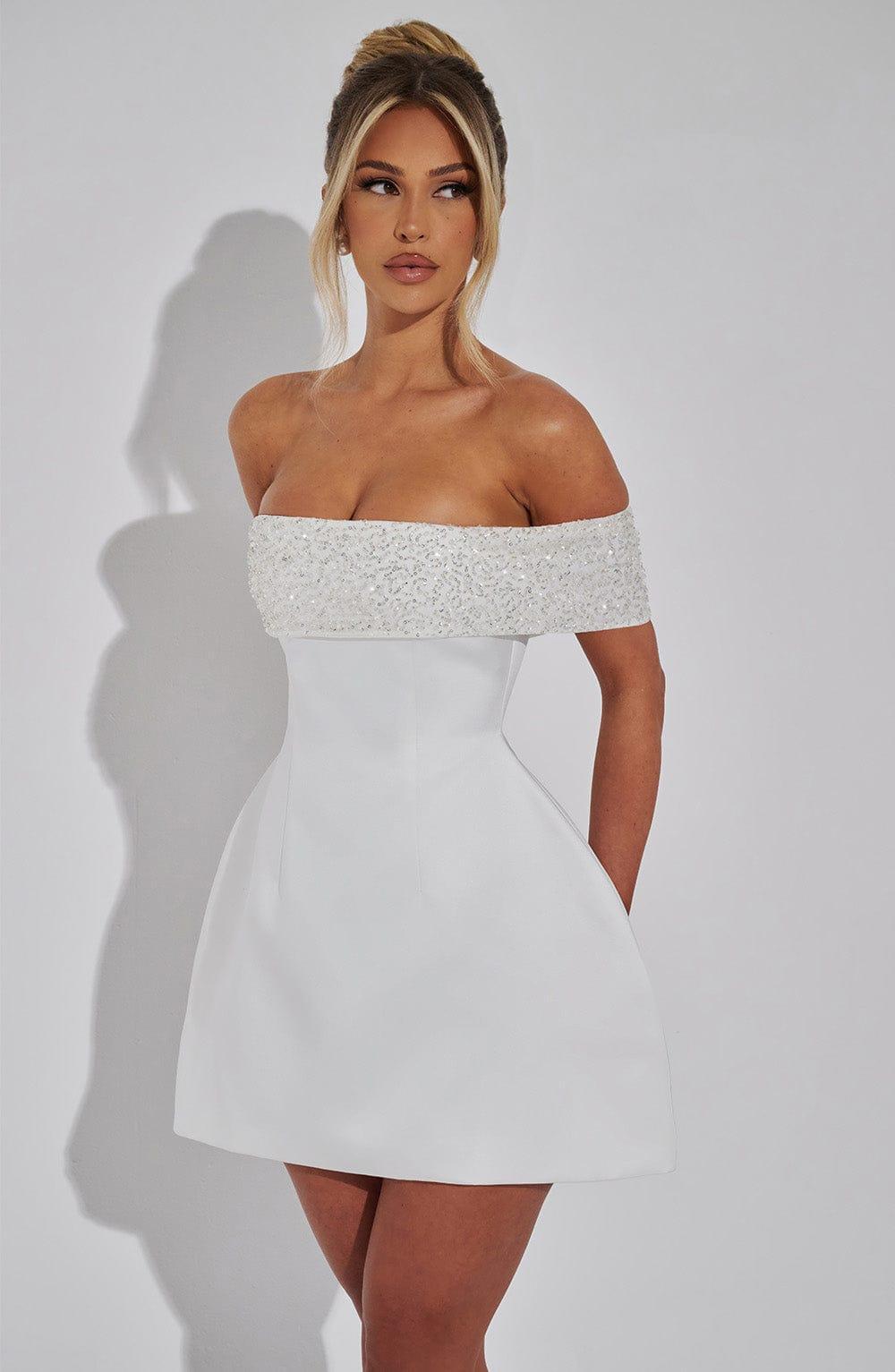Noelle Mini Dress - Ivory Product Image