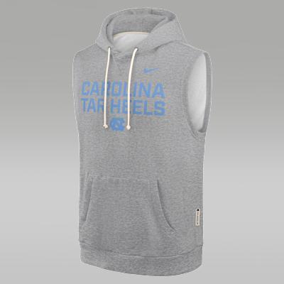 North Carolina Sideline Men's Jordan Brand Dri-FIT College Sleeveless Pullover Hoodie Product Image